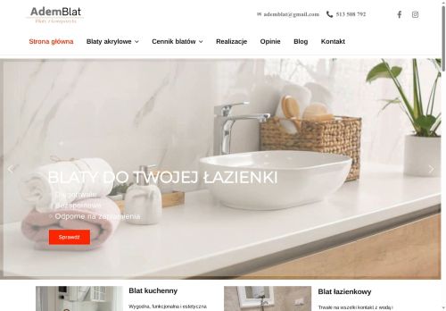 Ademblat Blaty kompozytowe na wymiar