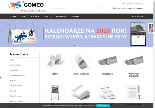 Gomeo, drukarnia cyfrowa online tania Kraków